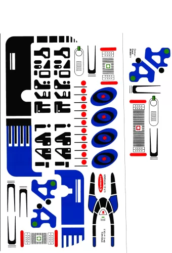 Centuri U.F.O. INVADER Decals