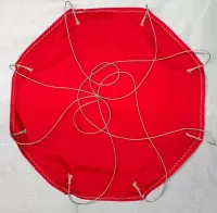 Red Rip-stop Nylon Parachute 18"